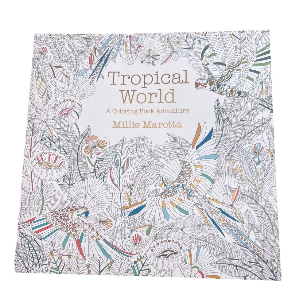 New - Millie Marotta Tropical World Coloring Book Adventure Adults‎ Nature Birds